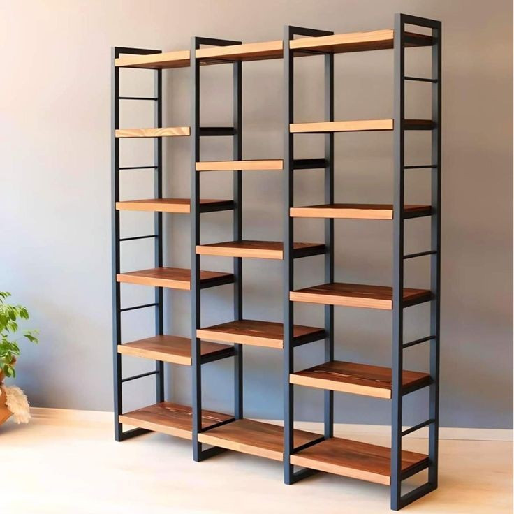 قفسه فلزی با طبقات چوبی کد310