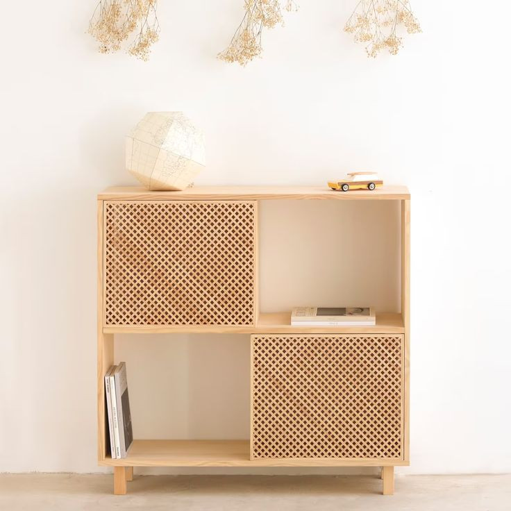 Sideboard Made of Solid Pine Wood
