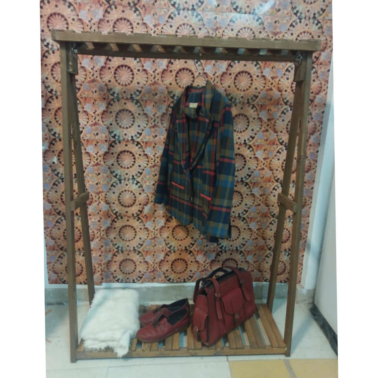 رگال لباس مدل چوبی تاج دار کد 2213