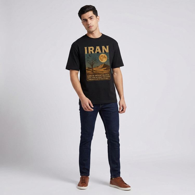 تیشرت آستین کوتاه مردانه مدل ایران زیبا کد c11