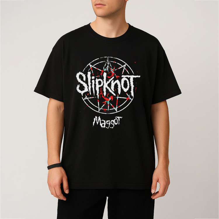 تی شرت آستین کوتاه مردانه مدل لش گروه slipknot