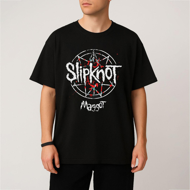 تی شرت آستین کوتاه مردانه مدل لش گروه slipknot