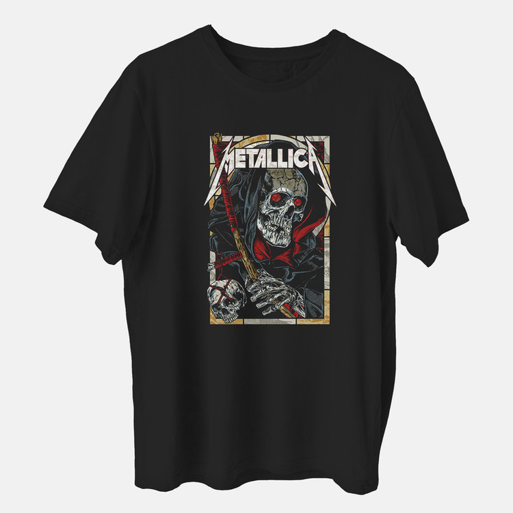تی شرت آستین کوتاه مردانه مدل گروه metallica کد z189