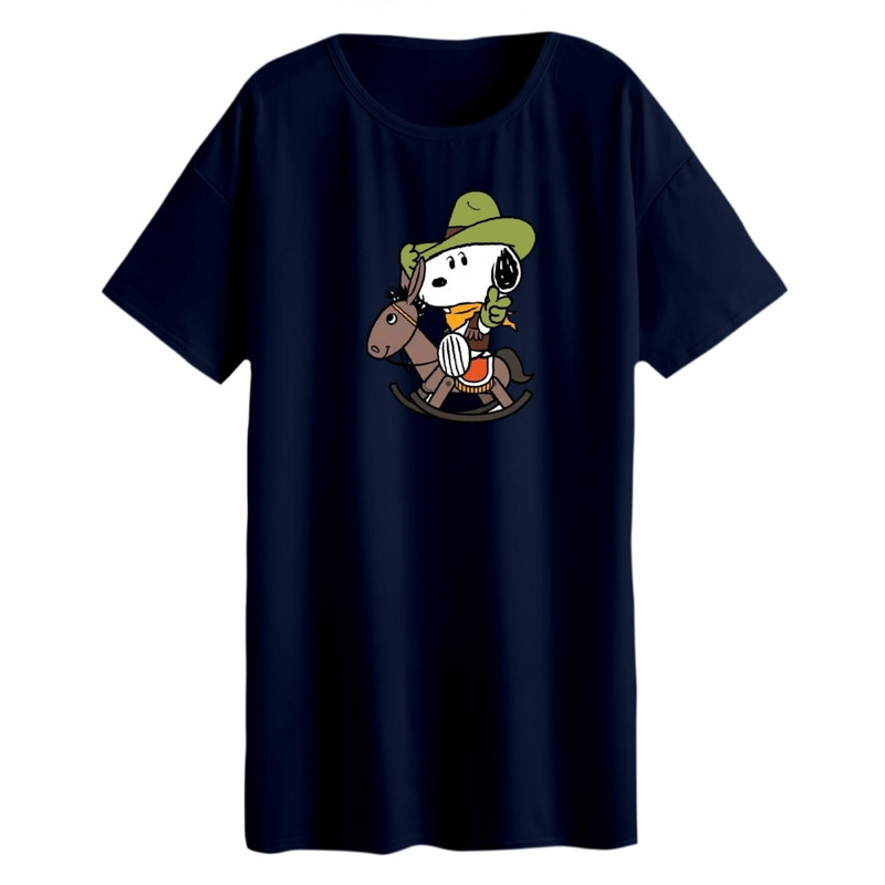 تی شرت لانگ زنانه مدل اسنوپی کد ۶۳